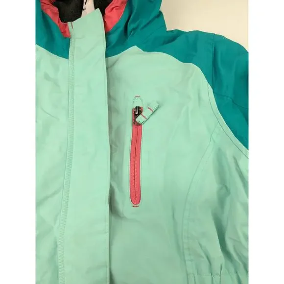 Lands' End Aqua/Teal Girls Winter Coat